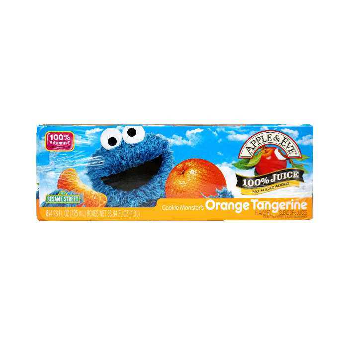 Apple & Eve Cookies Monster’s Orange juice (8x125mL) 香港有機食品店 嚴選歐美產品