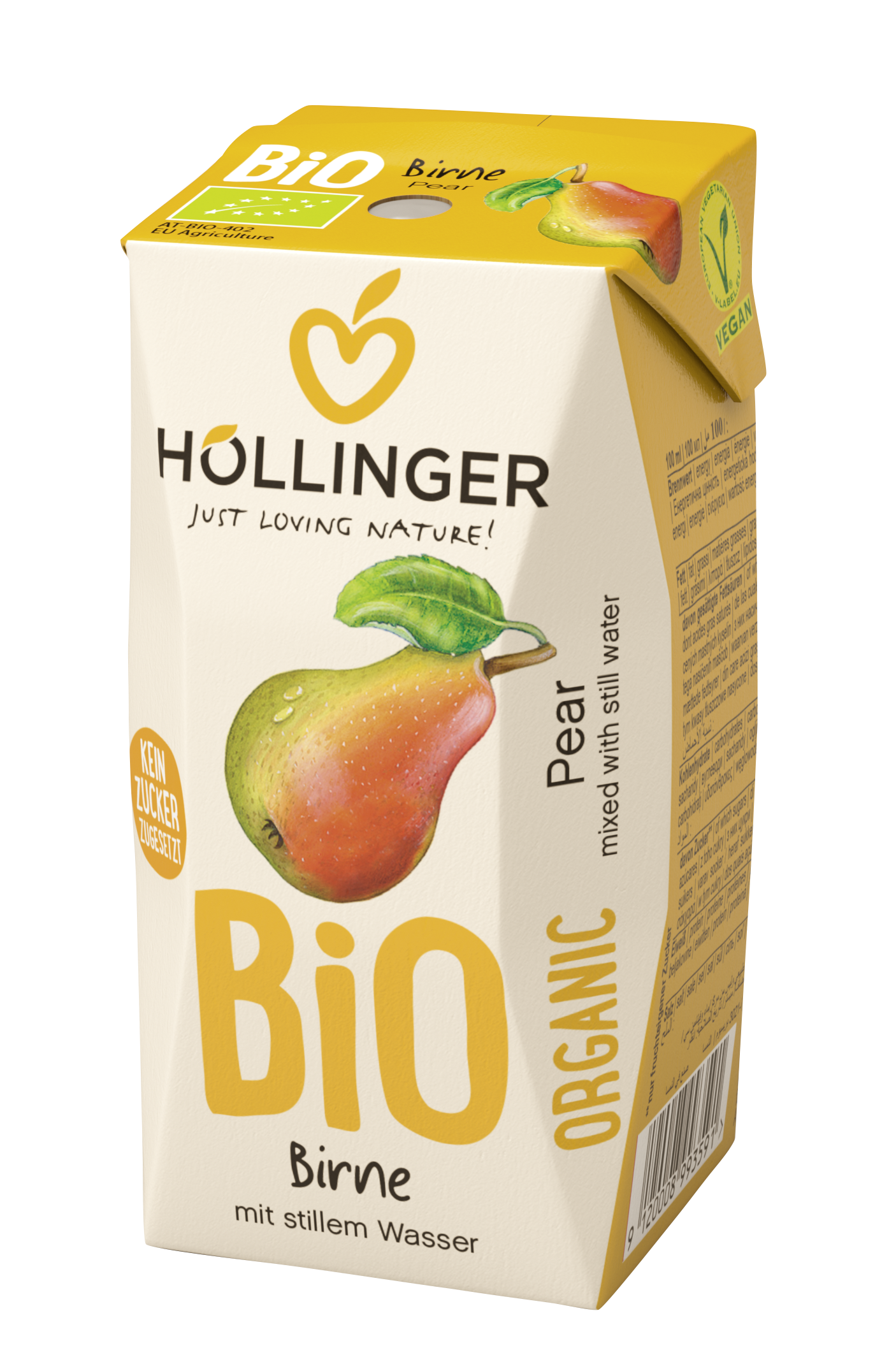Hollinger Organic Pear Cloudy 200ml