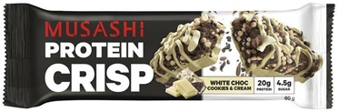 Musashi Protein Crisp Bar White Choc Cookies & Cream 60g