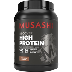 Musashi High Protein 高蛋白粉 - 朱古力奶昔 900g（恢复）