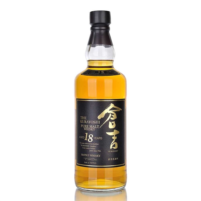 THE KURAYOSHI 18 YEARS 700ml 倉吉 18年 Matsui Shuzo 'The Kurayoshi' 18 Year Old Pure Malt Whisky, Japan