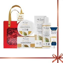 $608 (3件85折) - 紐西蘭麥盧卡濕疹護理專家75g + 意大利 LEPO身體潤膚乳 + 意大利 LEPO大米蘆薈沐浴露