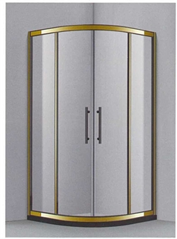 不銹鋼雙色扇形浴屏BR-14