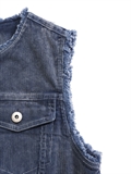 Snow Washed Corduroy Vest 