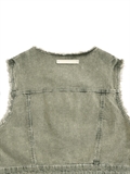 Snow Washed Corduroy Vest 