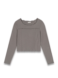 Lettuce Hem Long Sleeve Top 