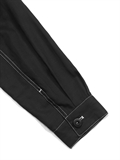 Cropped Contrast Stitch Jacket 