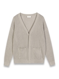 V-Neck Hole Knit Cardigan 