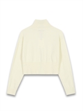 2-Way Zip High Neck Cardigan 