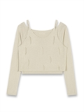  Cold Shoulder Layered Knit Set