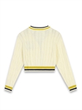 Embroidered Logo College Cardigan