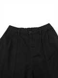 Cuffed Hem Wide Leg Pants 