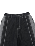 Color Blocked Side Panel Jeans 