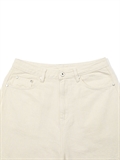 Contrast Stitch Denim Shorts 