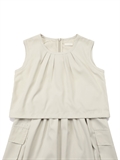 Layered Dress With Cargo Pockets 