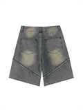  Fringed Edge Denim Shorts