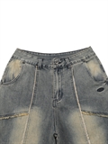  Fringed Edge Denim Shorts
