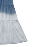 Denim Gradient Tiered Skirt 