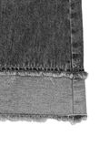  Raw Edge Denim Skirt