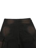  Washed Baggy Denim Shorts