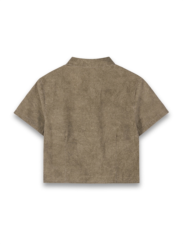 Wash Print Slim Cut Shirt