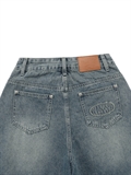  Washed Bermuda Denim Shorts