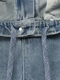  Washed Oversized Denim Shorts