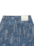  Distressed Denim Skirt