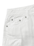  Strap Details Pocket Shorts