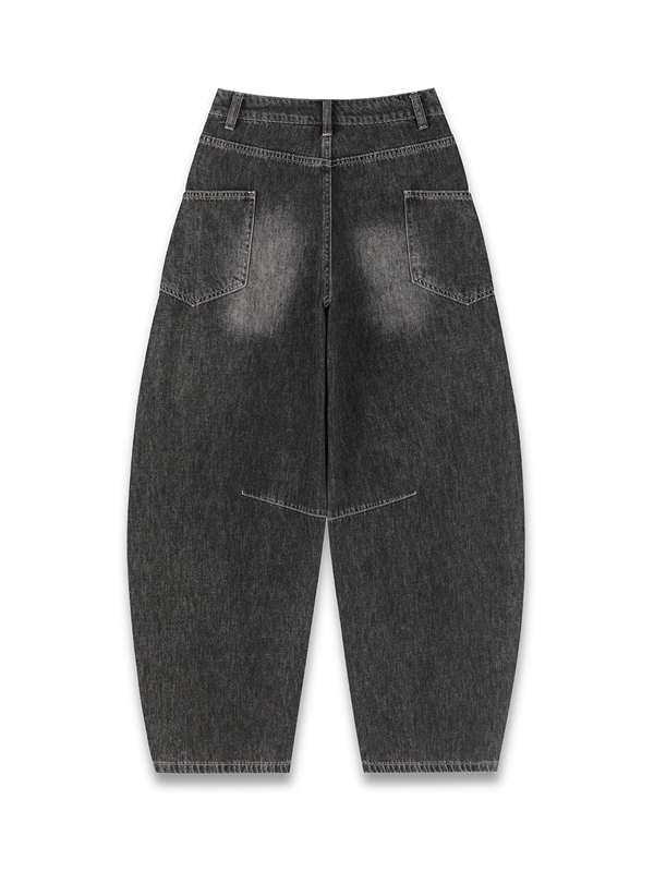 Barrel Fit Pockets Jeans (Unisex)
