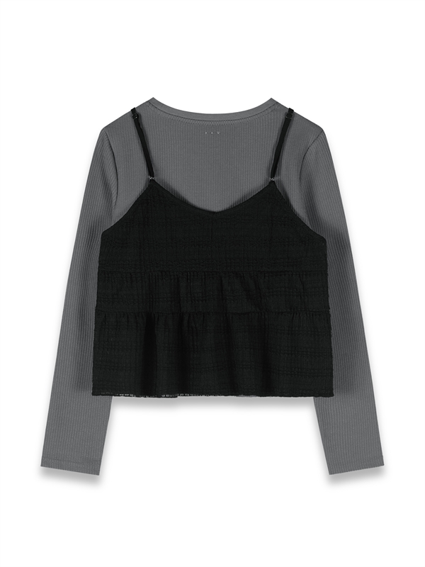 Ruffle Layered Cami Twin Set 