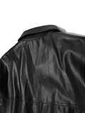  Retro Washed PU Jacket (Unisex)