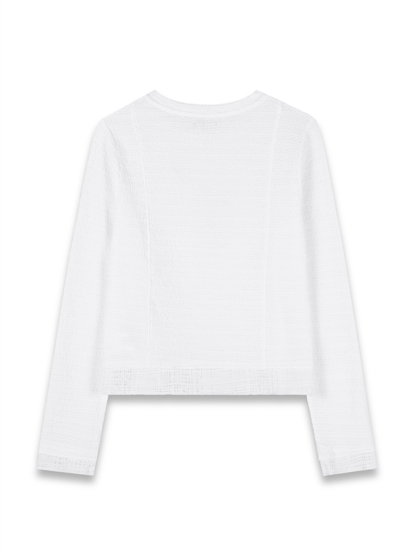 Jacquard Lace Trimmed Top 