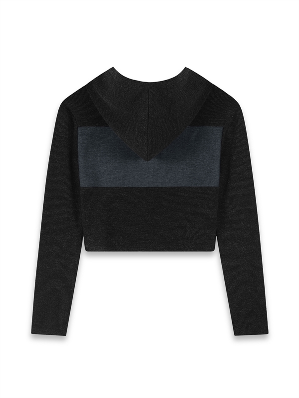 Denim Jersey Hooded Outer