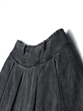  Denim Pleated Skirt