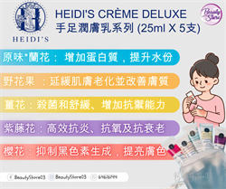 美國 HEIDI'S CRÈME DELUXE 手足潤膚乳系列 25ml /60ml