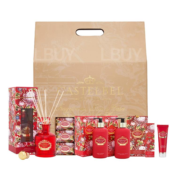 Portus Cale Noble Red Home Fragrance and Body Care Set