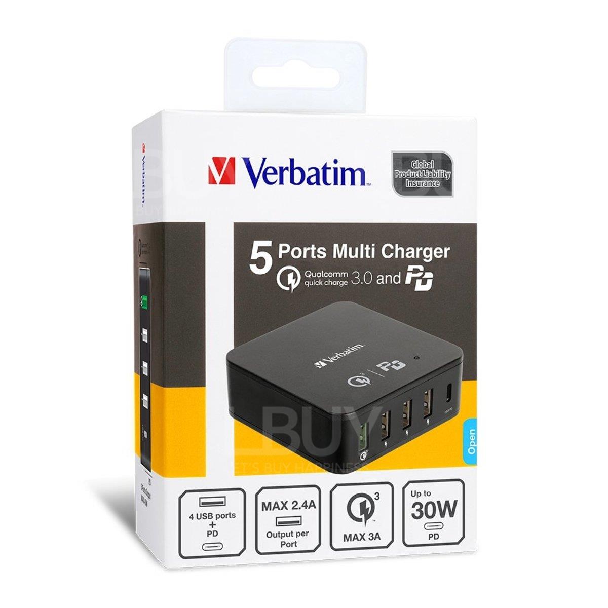 5 Ports 40WQC & PD多功能充电器#65828