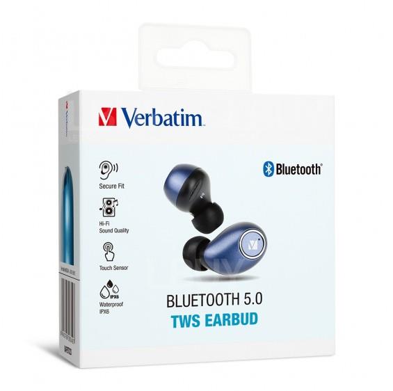 Bluetooth 5.0真無線耳機(藍)#66349