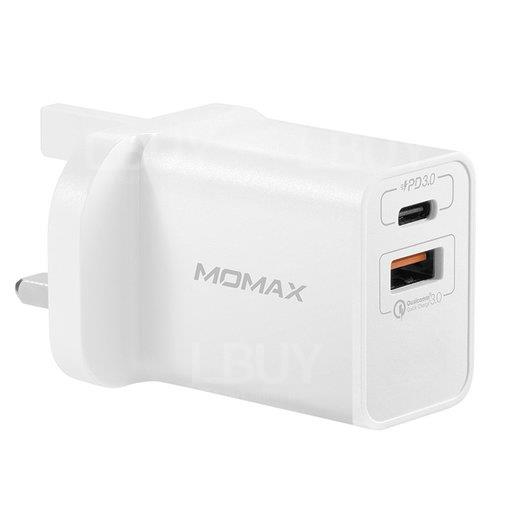 One Plug雙輸出USB 快速充電器(USB-C PD 3.0+QC 3.0)(白)#UM13UKW