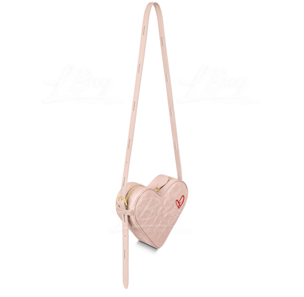 早い者勝ち！LOUVINI PARIS CUORE PINK-RED LOUVINI】 ハンドストラップ PETIT CUORE PINK-RED