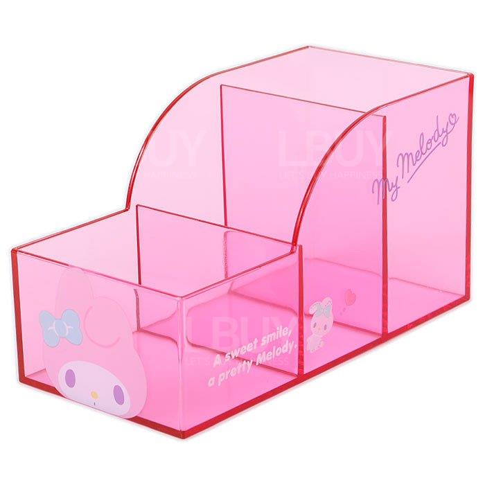 Melody 透明三格筆筒