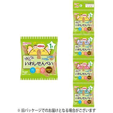 WAKODO和光堂1岁起婴儿补DHA 沙丁鱼米饼6g x4包