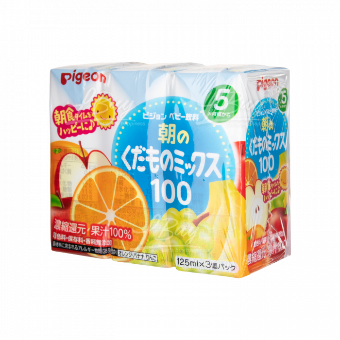 PIGEON早餐雜果汁3包裝 125ml x 3