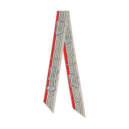 Hermes Bride de Cour Twilly 宮廷韁繩 紅色;米色