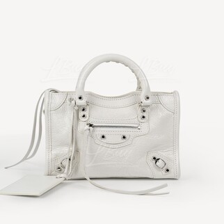 Balenciaga Classic Nano City White Tote Bag Crossbody Bag