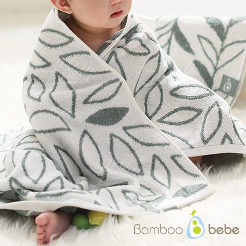 Bamboo Bath Towel (Botanic Pattern)