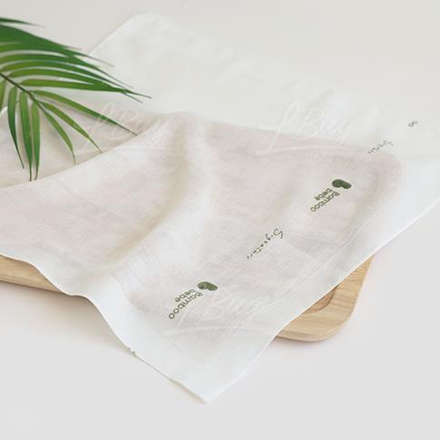 Signature Bamboo Gauze Handkerchief_Pure 10pcs set