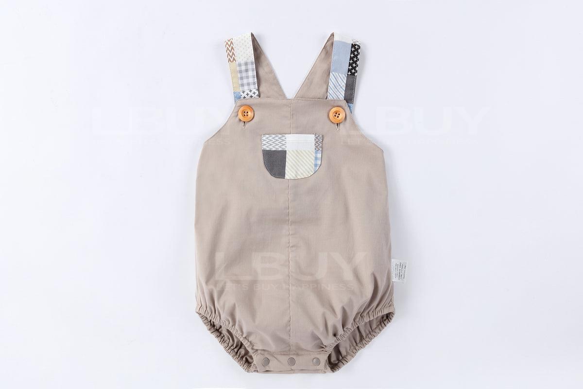 拼布婴儿背带裤