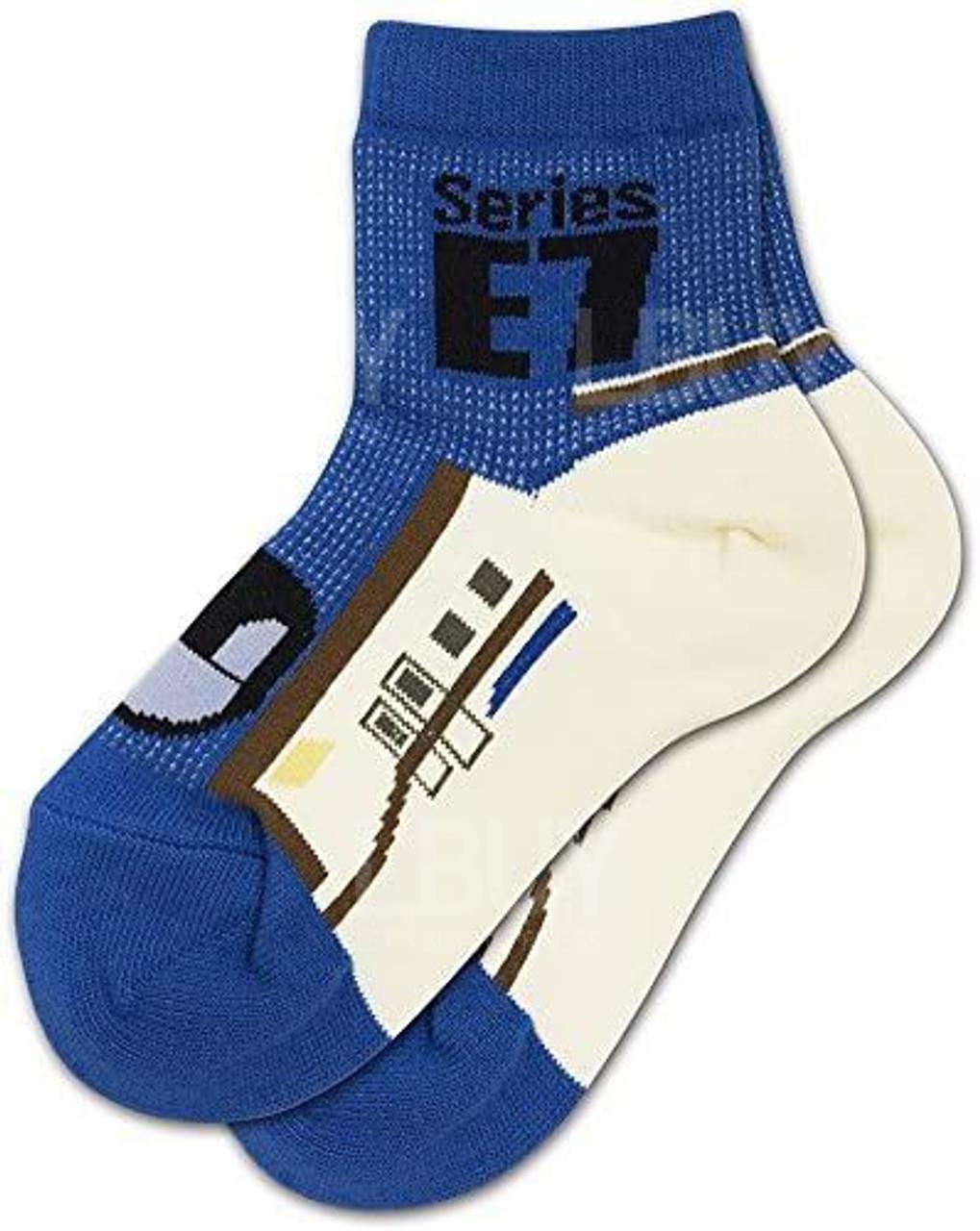 Shinkansen Cotton Socks for Kids Series E7 (Size: 15-21 cm)